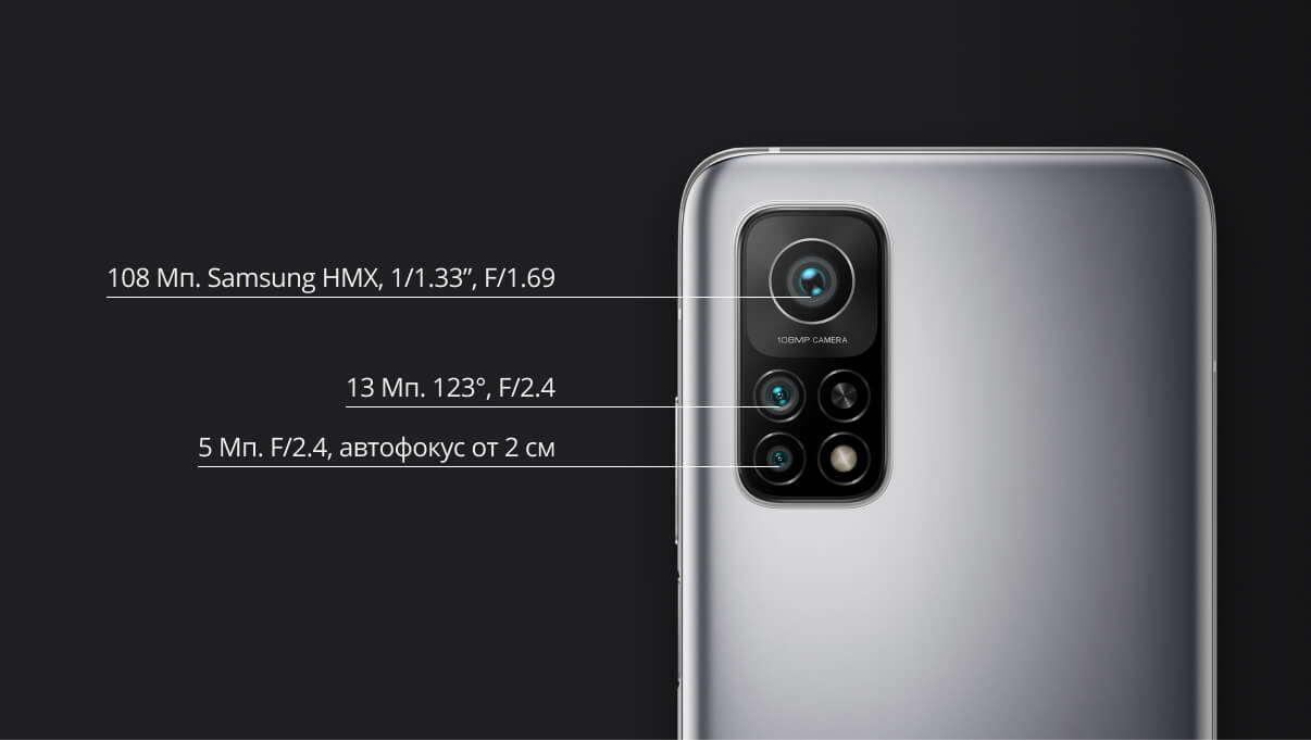 смартфон Xiaomi Mi 10T Pro 8/256 GB Серебристый